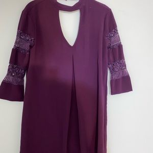 Purple lace dress